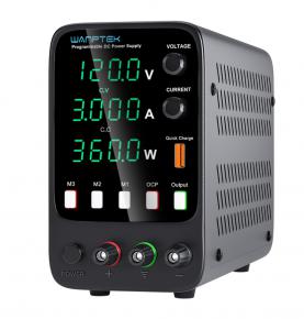 wanptek APS1203H DC Power Supply 120V 3A Precision Four Digital Adjustable Laboratory Switching Power Source for Phone Repairing
